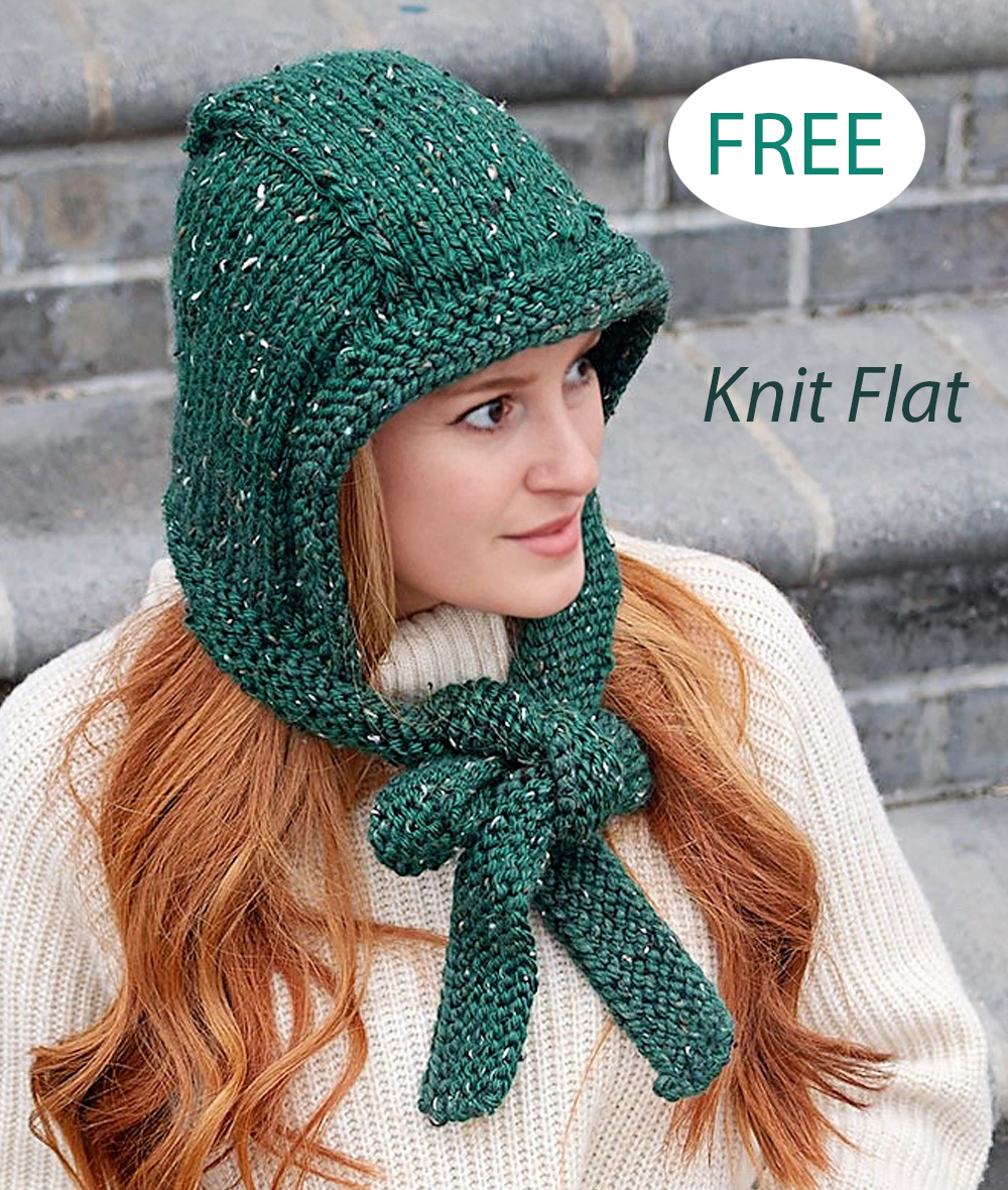 Free Women's Knit Bonnet Knitting Pattern