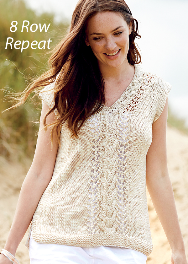 Lace And Cable Slipover Knitting Patterns