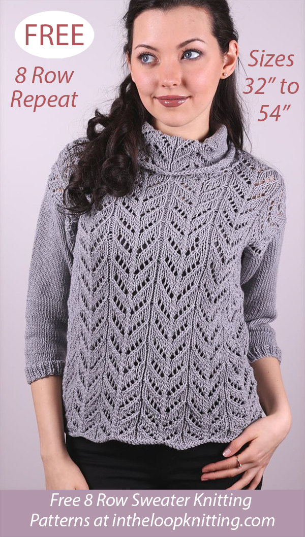 Free Womens Lace Pullover Knitting Pattern