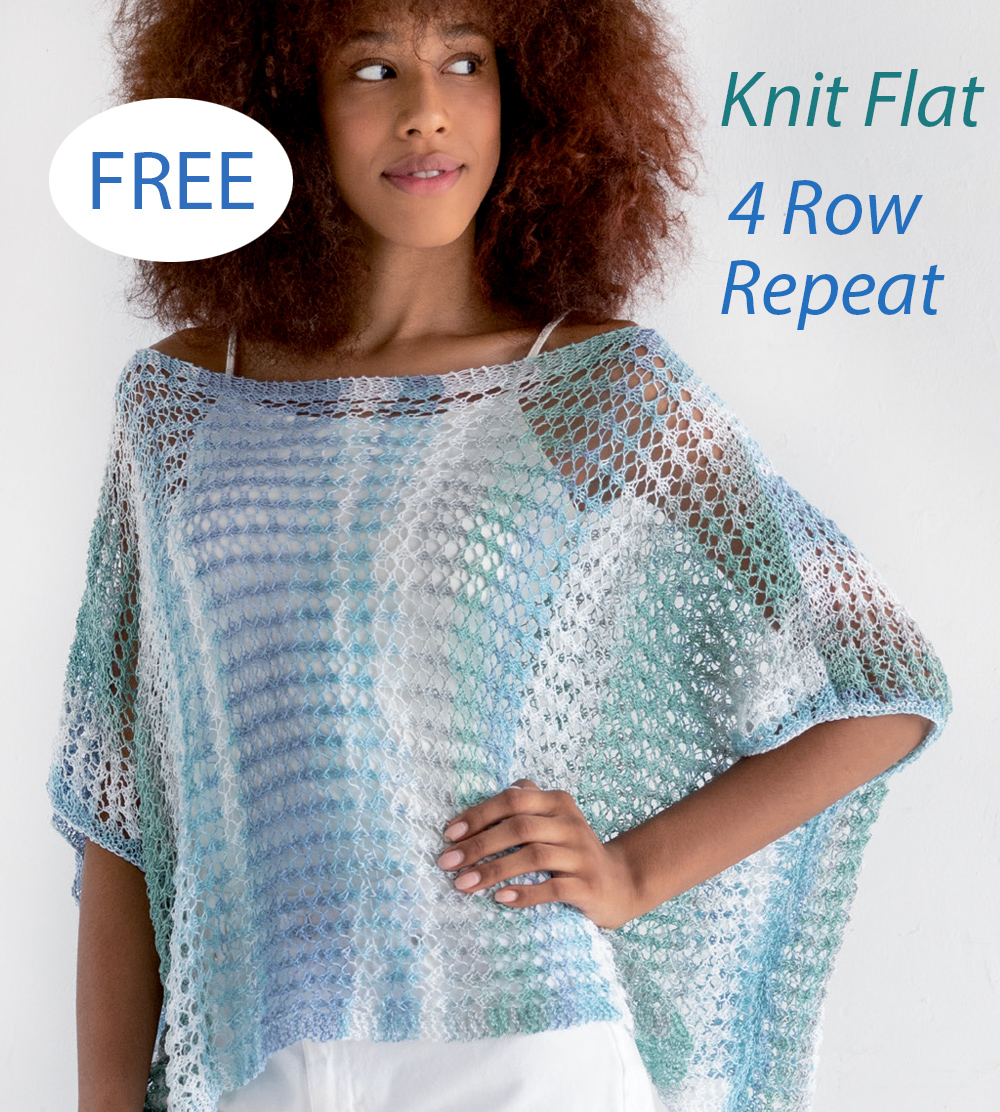 Free Easy Poncho Knitting Pattern Womens Poncho 8031