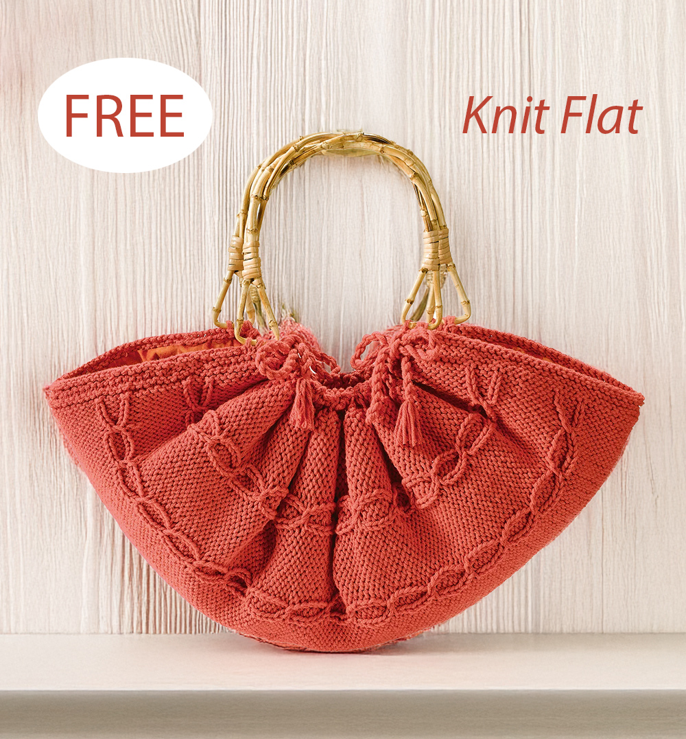 Free Cable Tote Knitting Pattern Set