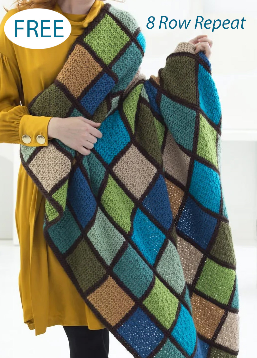 Free Woodland Afghan Knitting Pattern