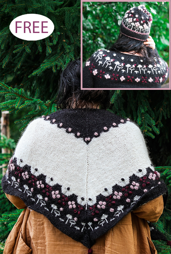 Free Woodland Shawl Set Knitting Pattern