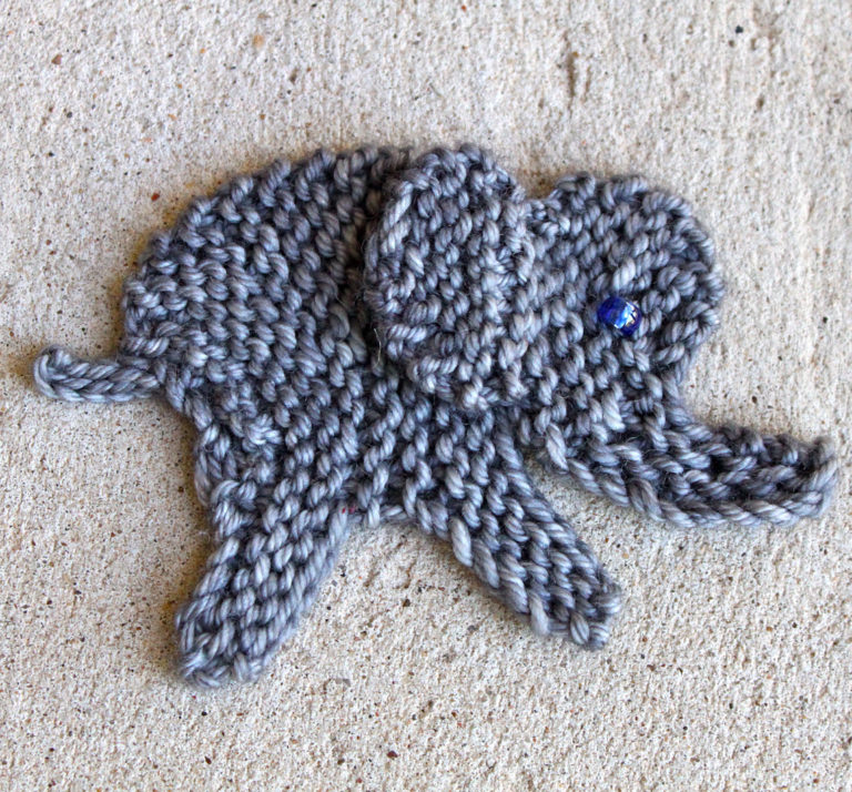 Free elephant blanket online knitting pattern