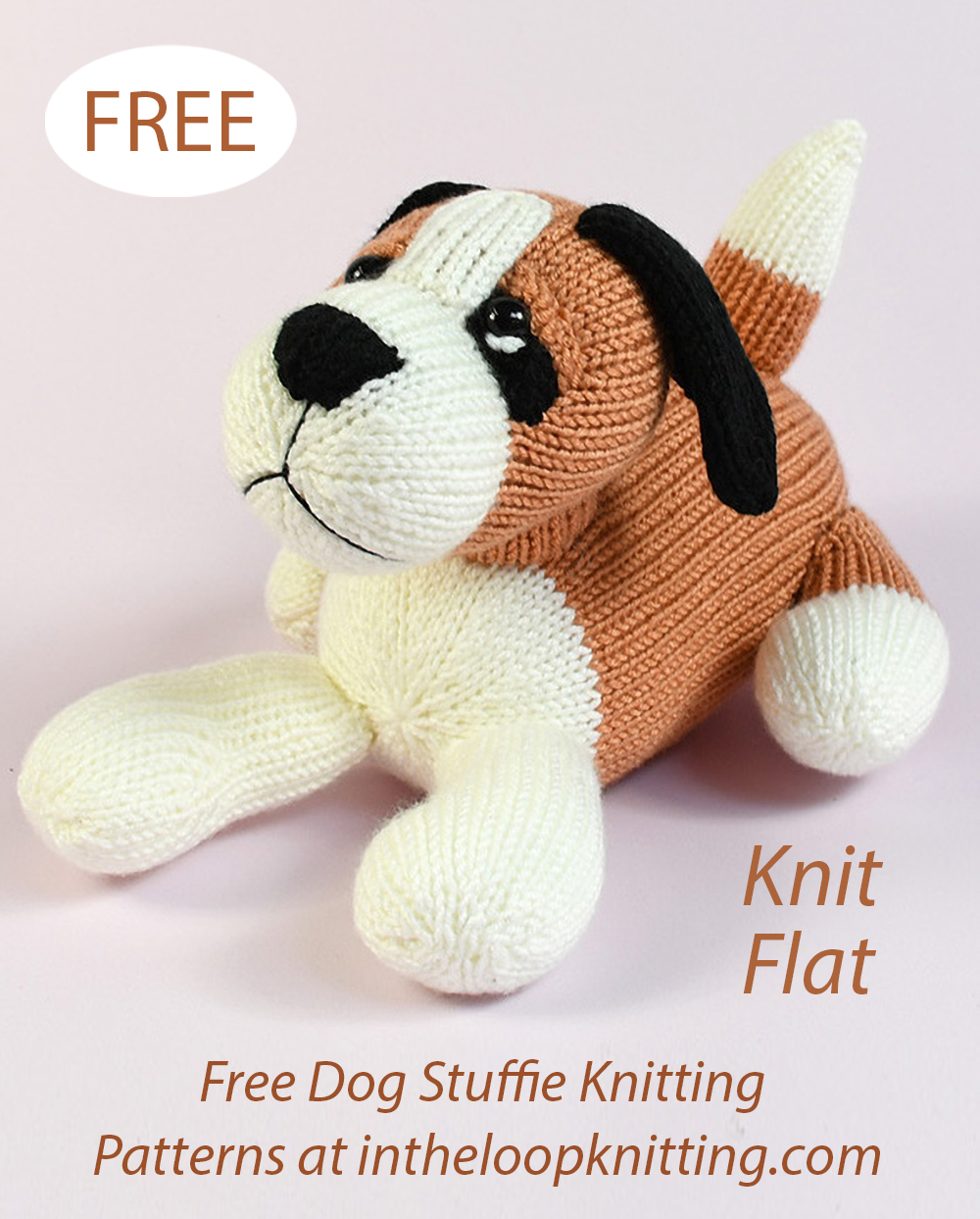 Free St Bernard Dog Knitting Pattern by Amanda Berry