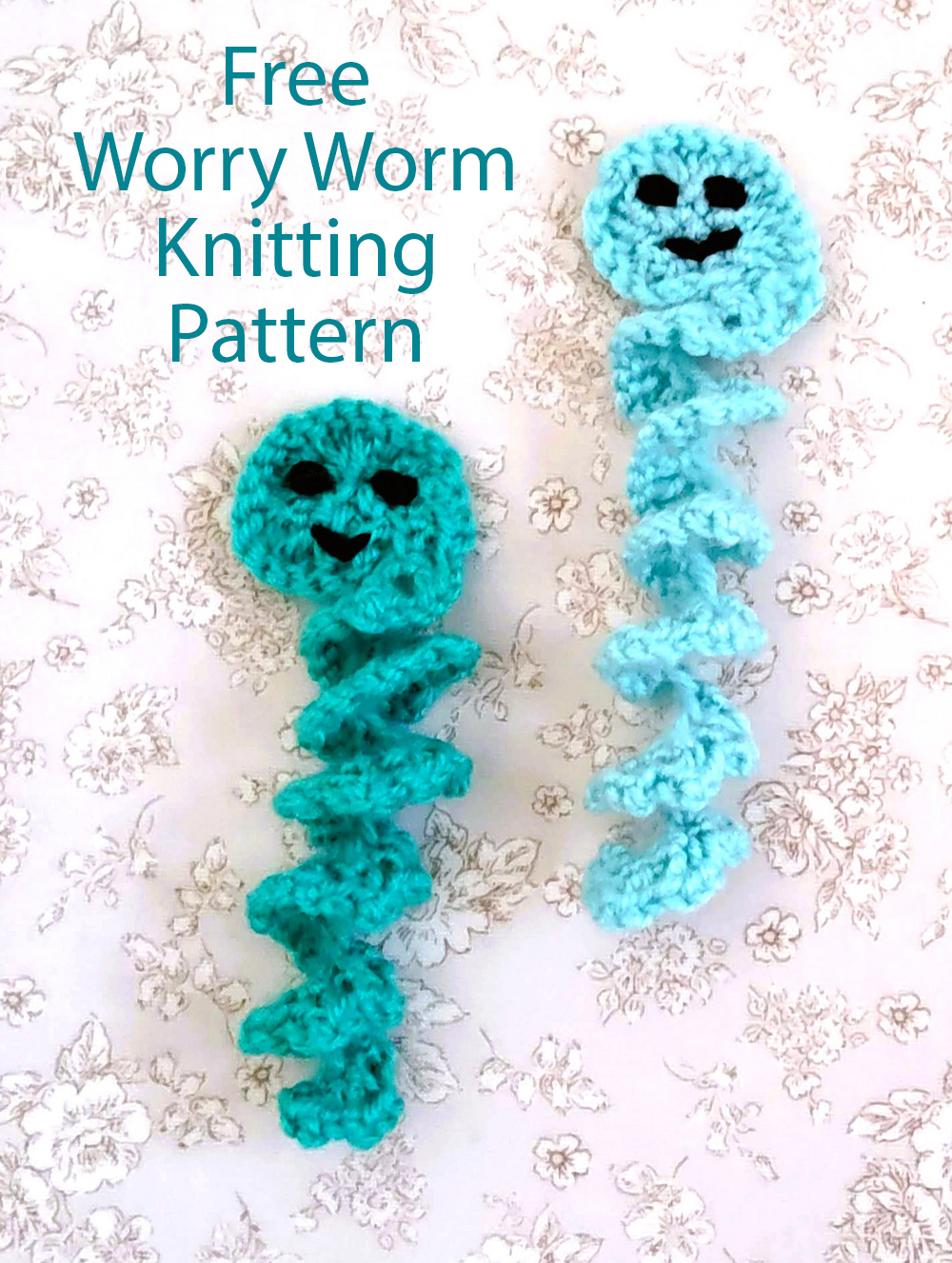 Free knitting pattern Knitted Worry Worm