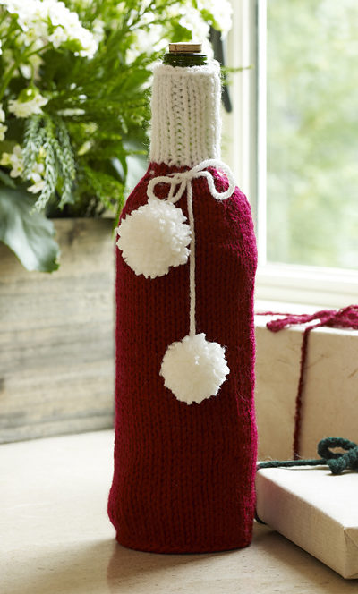 Free Knitting Pattern for Wrap Your Bottle Cozy