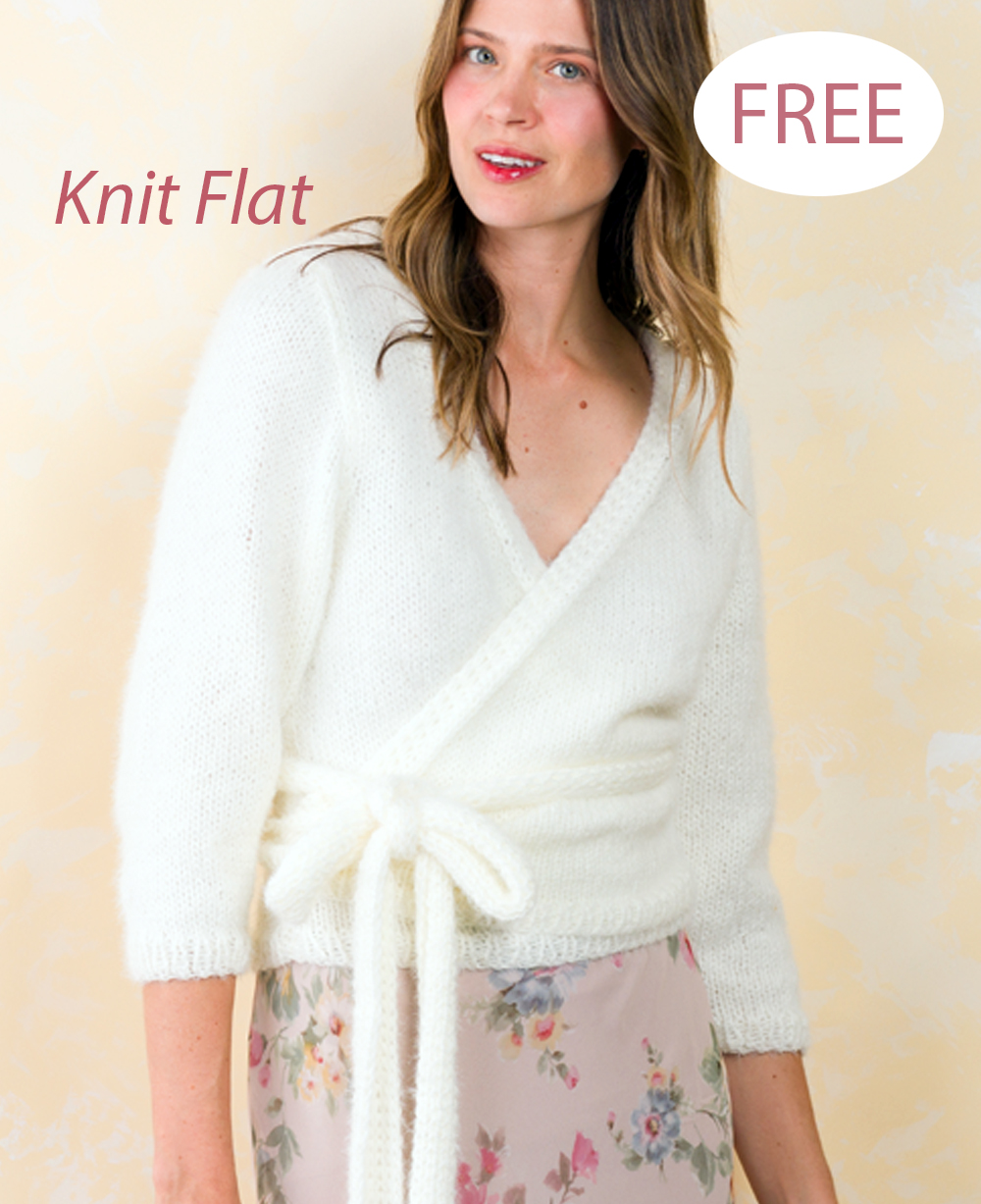 Free Women's Wrap It Up Top Cardigan Knitting Pattern