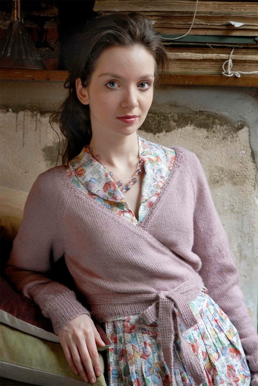 Wrapover Cardigan Knitting Pattern