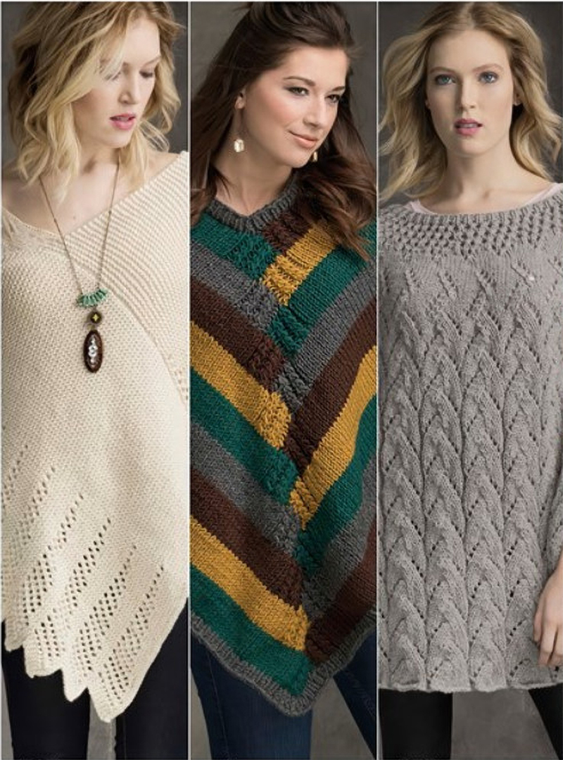 Wraps and Ponchos To Knit Knitting Pattern