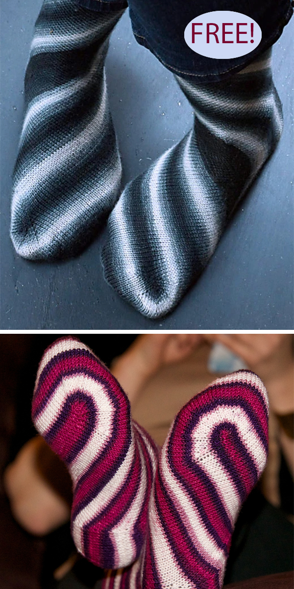 Free Knitting Pattern for Wraptor Socks