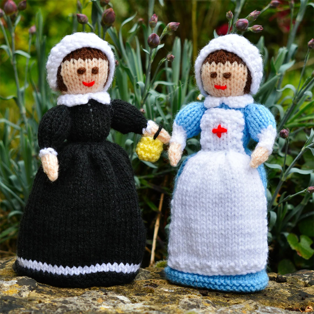Florence Nightingale and WWI Red Cross Nurse Knitting Pattern