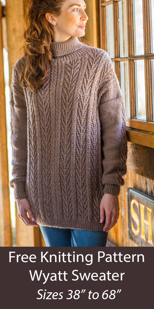 Free Sweater Knitting Pattern Wyatt Pullover