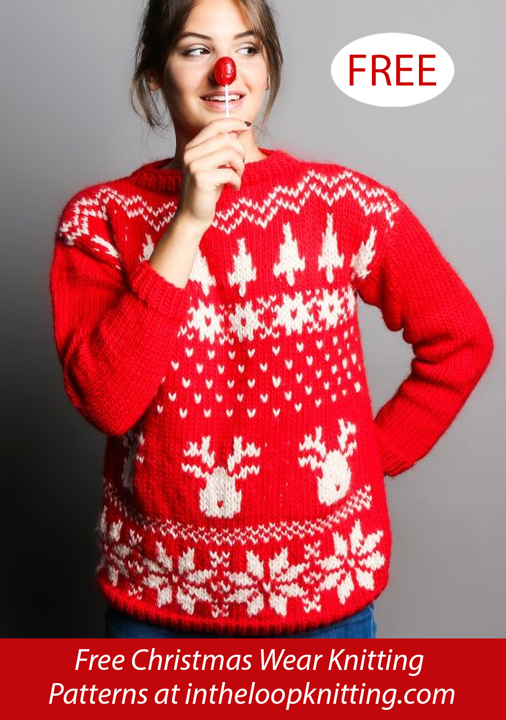 Free Christmas Sweater Knitting Pattern