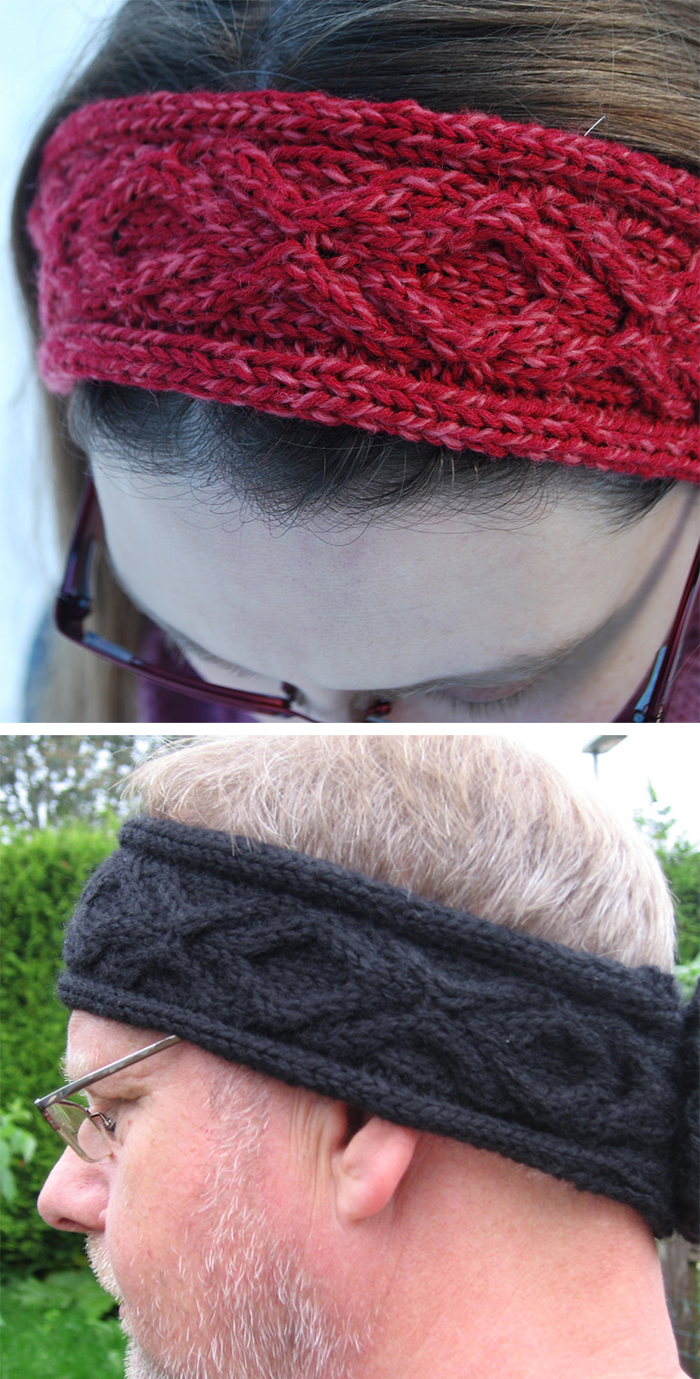 Free Knitting Pattern for XOXO Headband