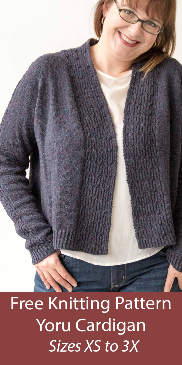 Free Sweater Knitting Pattern Yoru Cardigan
