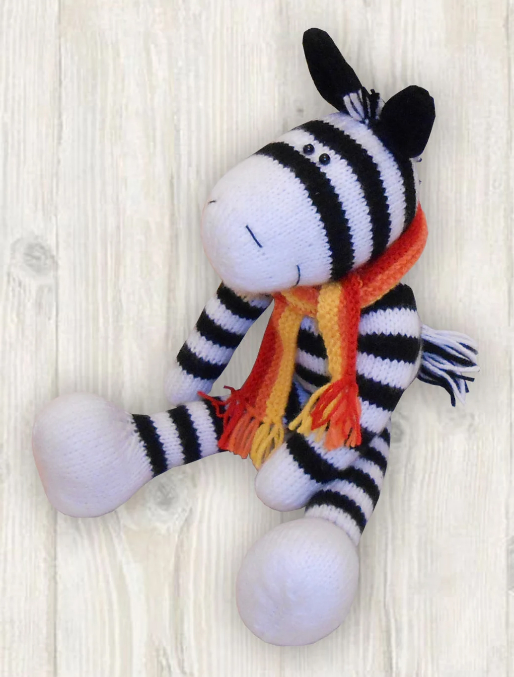 Zebra Knitting Pattern Rainbow Zebra Toy