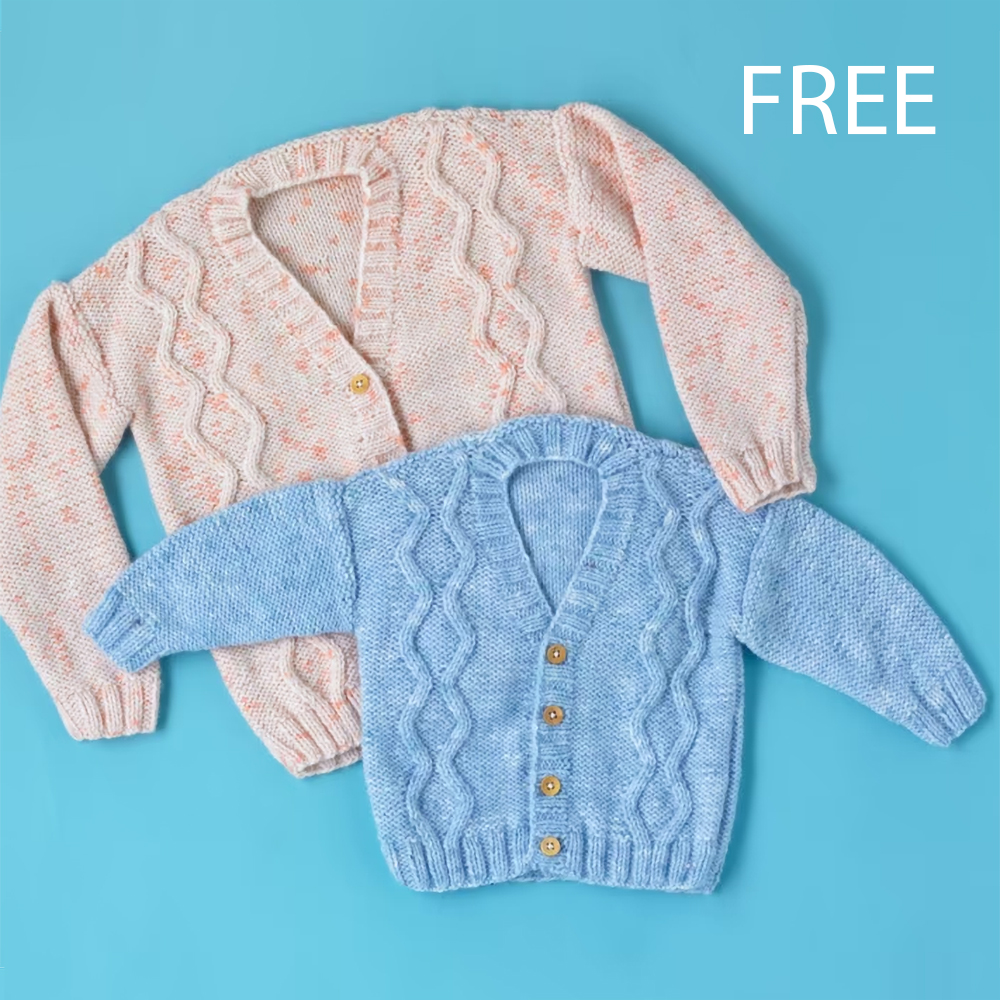 Free Baby Zig Zag Cardigan Knitting Pattern