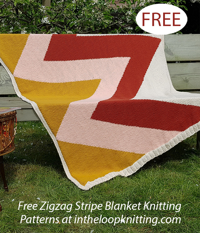 Free Giant Zig Zag Blanket Knitting Pattern