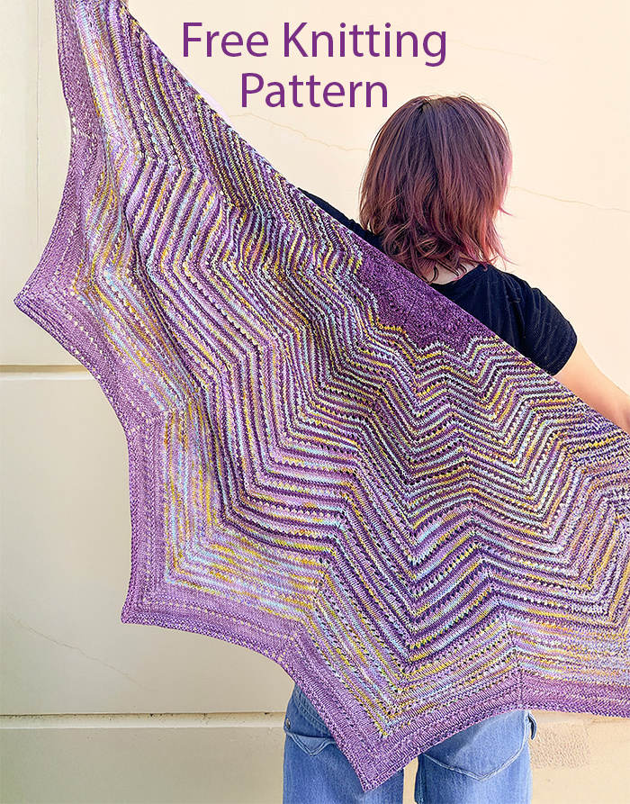 Free ZigZag Swag Shawl Knitting Pattern