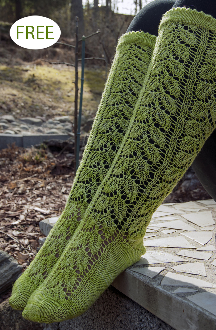 Free Knitting Pattern Lemon Balm Socks