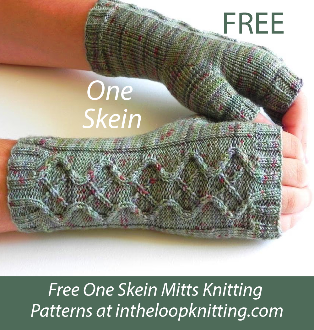 Free Zombie viXen Fingerless Mitts Knitting Pattern