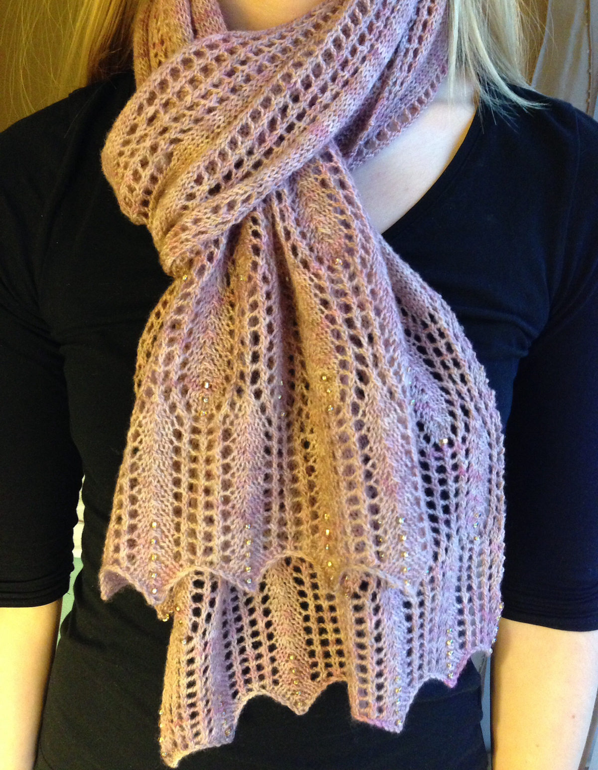Multi Colored Scarf Knitting Pattern - Mikes Natura