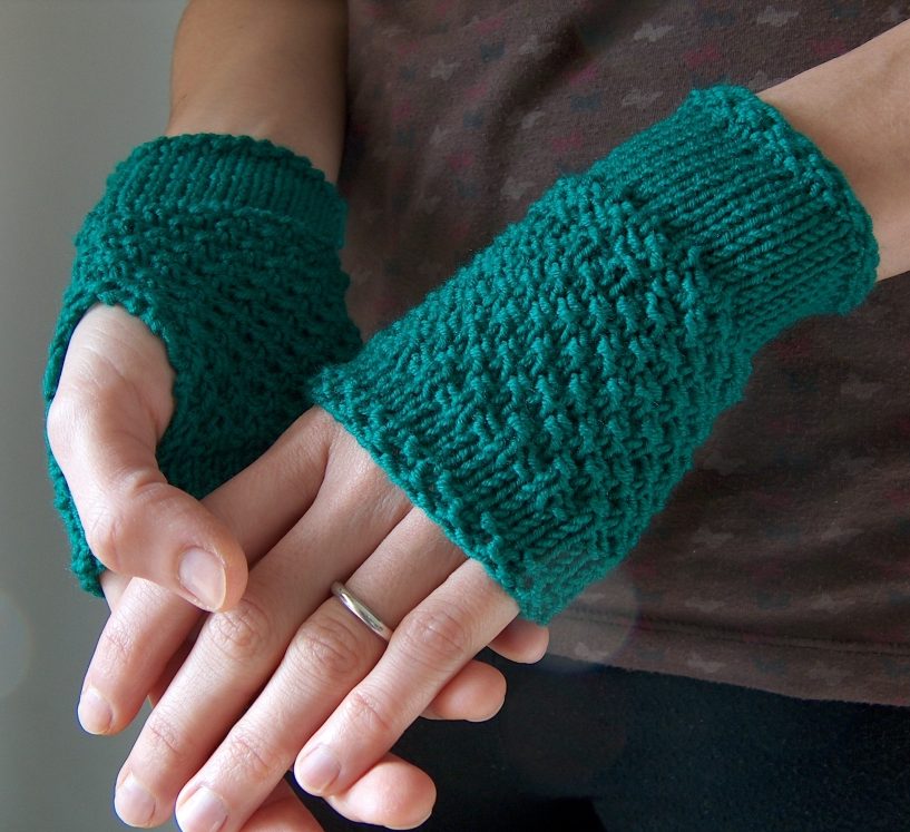 Easy Mitts Knit Flat Knitting Patterns In The Loop Knitting - Riset