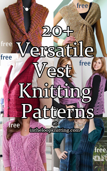 Vest Knitting Patterns | In the Loop Knitting
