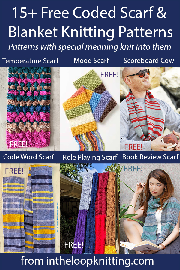 Free Coded Scarf Knitting Patterns