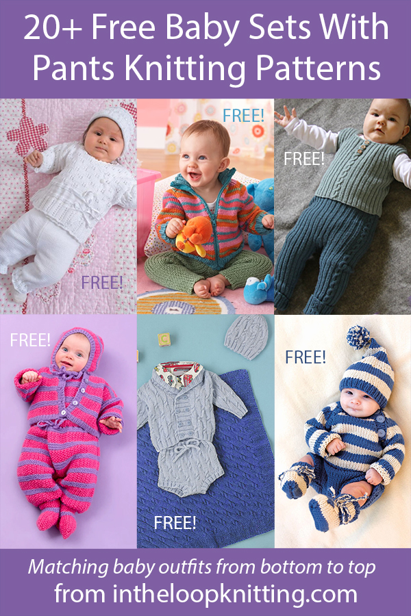 Free Baby Outfit Set Knitting Patterns
