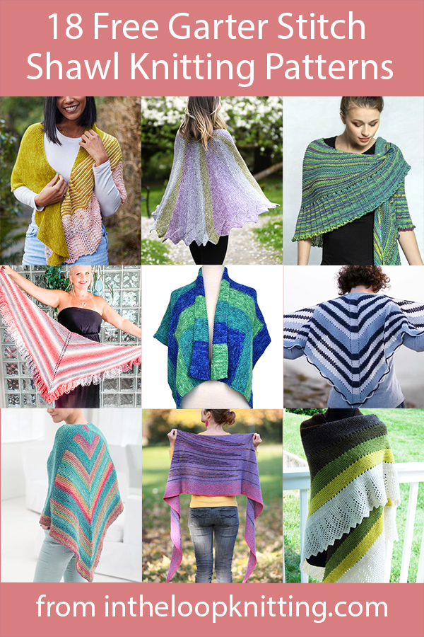 Free Garter Stitch Shawl Knitting Patterns