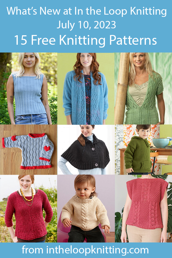 New Free Knitting Patterns July 10, 2023