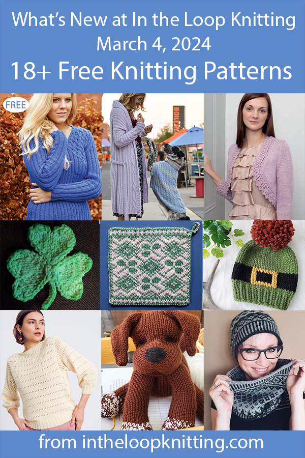What's New Free Knitting Patterns March 4, 2024
